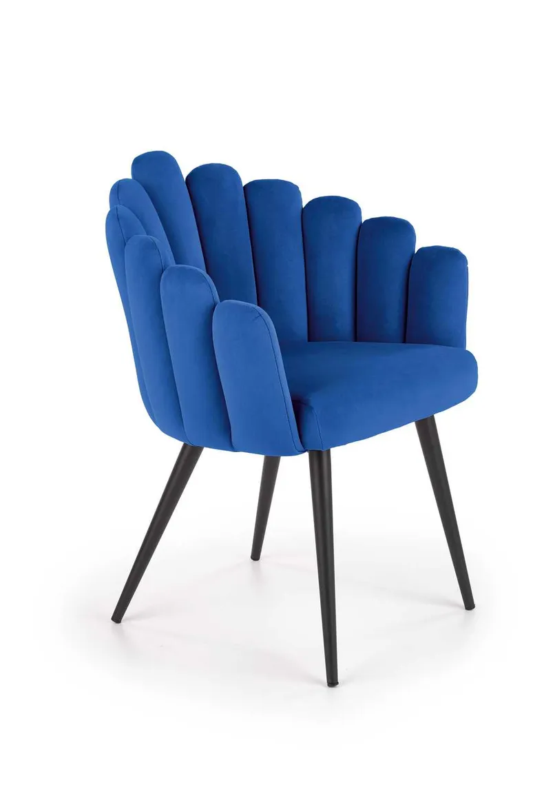 Кухонний стілець HALMAR K410 темно-синій фото №1