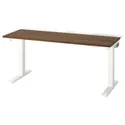IKEA MITTZON МІТТЗОН, стіл регульований, електричний горіх / білий, 140x60 см 695.283.39 фото thumb №2