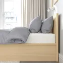 IKEA MALM МАЛЬМ, кровать с подъемным механизмом, Шпон дуба, окрашенный в белый цвет, 160x200 см 504.126.83 фото thumb №5