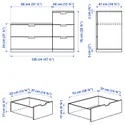 IKEA NORDLI НОРДЛИ, комод с 5 ящиками, белый, 120x76 см 492.480.33 фото thumb №5