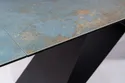 Керамический Стол SIGNAL WESTIN, Ossido Verde бирюза / матовый черный, 90x160 фото thumb №10