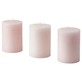 IKEA LUGNARE ЛУГНАРЕ, ароматическая формовая свеча, жасмин / розовый, 30 часов. 105.021.38 фото