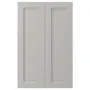 IKEA LERHYTTAN ЛЕРХЮТТАН, 2 дверцят для кутової підлог шафи, світло-сірий, 25x80 см 004.614.97 фото