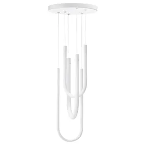 IKEA VARMBLIXT ВАРМБЛІКСТ, LED підвісний світильник, біле матове скло, 46 см 105.311.31 фото