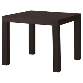 IKEA LACK ЛАКК, придиванный столик, черно-коричневый, 55x55 см 801.042.68 фото