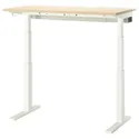 IKEA MITTZON МІТТЗОН, стіл регульований, електричний okl береза / білий, 120x60 см 695.264.82 фото thumb №1