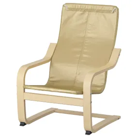 IKEA POÄNG ПОЕНГ, каркас дитячого крісла, березовий шпон 804.180.56 фото