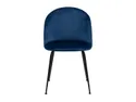 BRW Кресло с бархатной обивкой Luis темно-синего цвета DUBLIN_DARK_BLUE_49 фото thumb №2