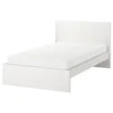 IKEA MALM МАЛЬМ, каркас ліжка, високий, білий / Lönset, 120x200 см 890.195.86 фото thumb №1
