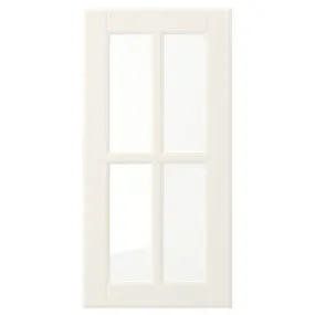 IKEA BODBYN БУДБІН, скляні дверцята, кремово-білий, 30x60 см 304.850.34 фото