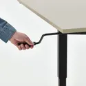 IKEA TROTTEN ТРОТТЕН, стіл регульований, бежевий / антрацит, 160x80 см 194.295.96 фото thumb №7