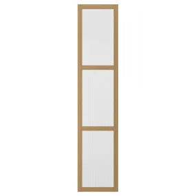 IKEA TONSTAD ТОНСТАД, дверцята з петлями, дуб okl / скло, 50x229 см 995.530.49 фото