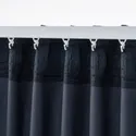 IKEA SANELA САНЕЛА, затемняющие гардины, 2 шт., тёмно-синий, 140x300 см 404.444.82 фото thumb №8