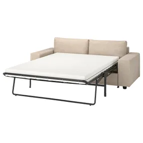 IKEA VIMLE ВИМЛЕ, 2-местный диван-кровать, с широкими подлокотниками/Хилларед бежевый 395.369.58 фото