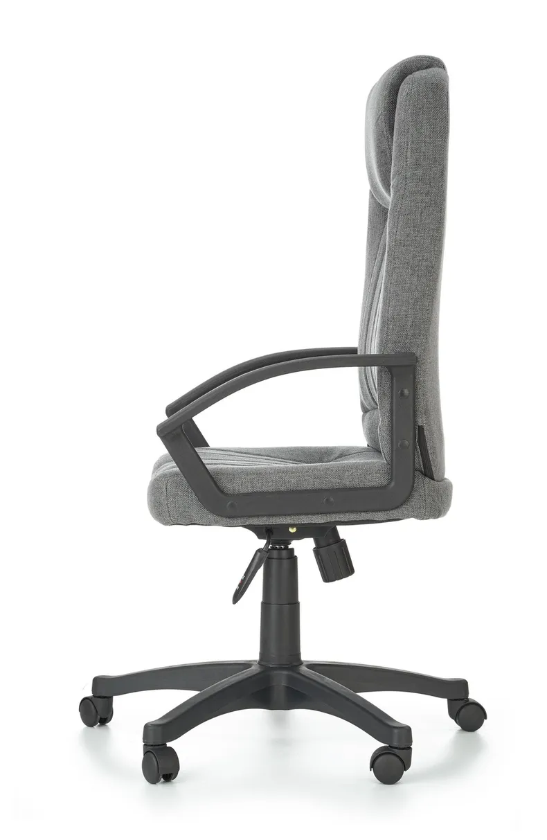 Крісло комп'ютерне офісне обертове HALMAR RINO сірий, тканина фото №2