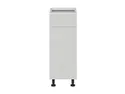 BRW Правосторонний кухонный шкаф Sole 30 см с ящиками светло-серый глянец, альпийский белый/светло-серый глянец FH_D1S_30/82_P/SMB-BAL/XRAL7047 фото thumb №1