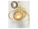 BRW Настінний світлодіодний світильник Metz 2-точковий металевий золотий 091099 фото thumb №2