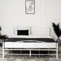 Кровать металлическая MEBEL ELITE GRIFFIN, 160x200 см, Белый фото thumb №4