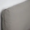 IKEA SAGESUND САГЕСУНД, каркас кровати с обивкой, Коричневый цвет / Лёнсет, 160x200 см 194.965.00 фото thumb №9