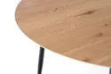 Стол на кухню HALMAR JACKSON 160x90 см, столешница - золотой дуб, ножка - черный фото thumb №6