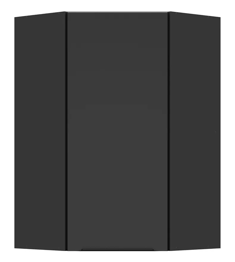 BRW Підошва L6 60 см кутова ліва кухонна шафа чорна матова, чорний/чорний матовий FM_GNWU_60/95_L-CA/CAM фото №1