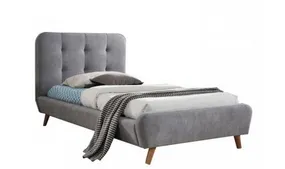 Односпальне ліжко SIGNAL TIFFANY 90, сірий, 90x200 фото