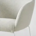 IKEA TOSSBERG ТОССБЕРГ, стілець, білий металл / бежевий Gunnared 805.652.74 фото thumb №5