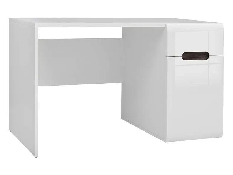 Письмовий стіл BRW AZTECA TRIO 120х75 см білий/глянцевий білий BIU1D1S/8/12-BI/BIP фото №1