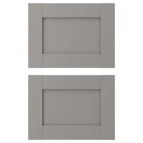 IKEA ENHET ЭНХЕТ, фронтальная панель ящика, серая рама, 40x30 см 404.576.72 фото