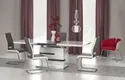Кухонний стіл HALMAR MONACO 160-220x90 см, білий / попелястий фото thumb №2