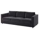 IKEA VIMLE ВИМЛЕ, чехол на 3-местный диван-кровать, Джупарп темно-серый 294.335.69 фото thumb №3