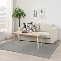 IKEA TIPHEDE ТІПХЕДЕ, килим, пласке плетіння, чорний / натуральний, 155x220 см 204.700.47 фото thumb №3