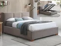 Ліжко двоспальне оксамитове SIGNAL MAISON, 160x200 см Bluvel 40 - бежевий фото thumb №1