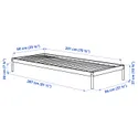 IKEA VEVELSTAD ВЕВЕЛЬСТАД, каркас кровати, белый, 90x200 см 405.182.70 фото thumb №6