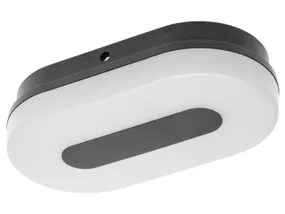 BRW Світлодіодний плафон для ванної кімнати Twist з пластику білого та чорного кольору 078004 фото