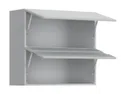 Кухонный шкаф BRW Top Line 80 см с навесным стеклянным шкафом серый глянец, серый гранола/серый глянец TV_G2O_80/72_OV/O-SZG/SP фото thumb №3