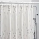 IKEA BASTSJÖN БАСТШЁН, штора для ванной, белый / серый / бежевый, 180x200 см 804.660.66 фото thumb №4