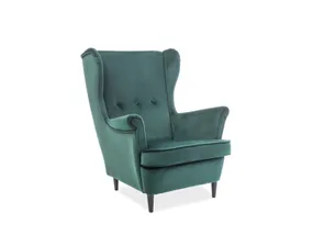 Мягкое кресло бархатное SIGNAL LORD Velvet, Bluvel 78 - зеленый фото