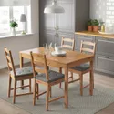 IKEA JOKKMOKK ЙОКМОКК, стіл+4 стільці, морилка антик 502.111.04 фото thumb №3