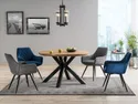 Кухонный стул SIGNAL LINEA Velvet, Bluvel 86 - темно-синий фото thumb №17