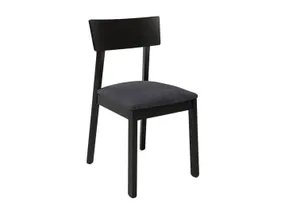 BRW Кресло Nina 2 с бархатной обивкой темно-серого цвета, Soro 97 серый/черный TXK_NINA/2-TX058-1-SORO_97_GREY фото