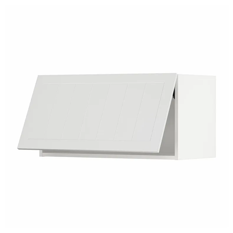 IKEA METOD МЕТОД, горизонтальный навесной шкаф, белый / Стенсунд белый, 80x40 см 594.092.52 фото №1