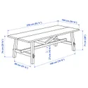 IKEA SKOGSTA СКОГСТА / SKOGSTA СКОГСТА, стіл+6 стільців, акація / чорний, 235 см 195.451.24 фото thumb №5