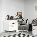 IKEA SMÅSTAD СМОСТАД / PLATSA ПЛАТСА, комод із 3 шухлядами, білий/білий, 60x57x63 см 993.875.21 фото thumb №4