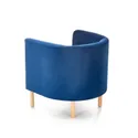 Крісло м'яке HALMAR CLUBBY 2 темно-синій/натуральний фото thumb №5