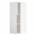 IKEA METOD МЕТОД, навесной шкаф с полками / 2дверцы, белый / Стенсунд белый, 40x100 см 294.613.07 фото thumb №1