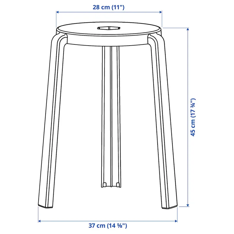 IKEA IBBARBO ІББАРБУ, табурет, бежевий 505.701.73 фото №3