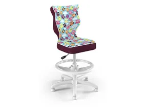 BRW Детский стул с подставкой для ног "Сова" размер 4 OBR_PETIT_BIALY_ROZM.4_WK+P_STORIA_32 фото