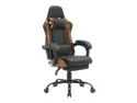 BRW Игровое кресло G-Turbo с подушками черного и коричневого цвета OBR_GAM-G_TURBO-CZARNO_BRAZ фото thumb №1