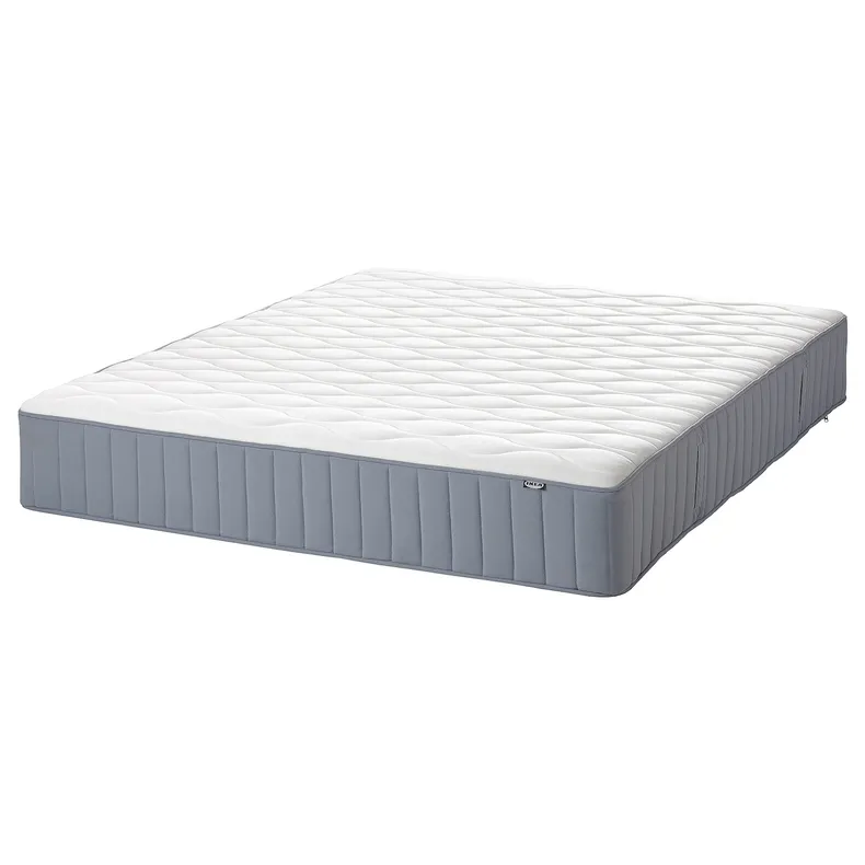 IKEA LYNGÖR ЛинГЁР, тахта, Vågstranda medium hard, LIght bлуe white, 180x200 см фото №2